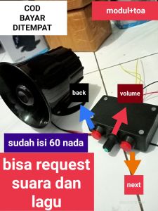 alarm atret / klakson atret / alarm mundur nada mp3 awas awas pickup/bis/truck/mobil 12vol/24vol