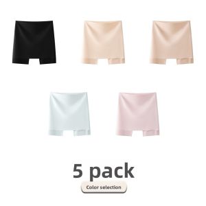 miiow | Cat Woman Ice Silk Safety Shorts Women Summer Skirt Base Flat Angle Pants Anti Exposure Seamless Covering Triangle Area Underwear
