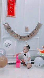 Trang Trí Sinh Nhật Dây chữ sinh nhật Happy Birthday dễ thương nhiều màu sắc