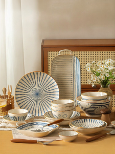 Yomerto | Stylish Ceramic Japanese Underglaze Rice Bowl