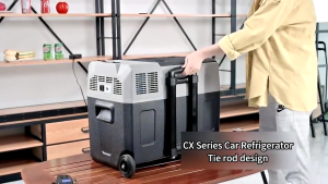 Alpicool CX30/CX40/CX50 Refrigerator Single Zone Portable Compressor Freezer -20℃ Fast Cool 12V/24V DC 220V AC Wheel & Telescopic Rod Bluetooth APP For Car Lorry Camping Fishing Home Mini Refrigerator CX/ECX Series