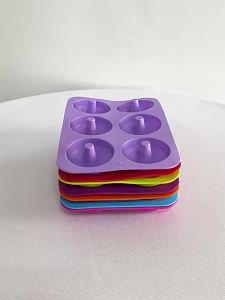 Silicone Donut Mold for 6 Doughnuts 1/2pcs Non-Stick Baking Pastry Chocolate Cake Dessert Bagels Muffins Donut for Oven Bakeware