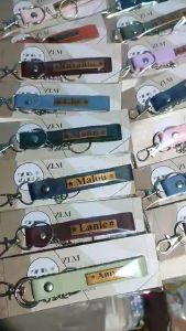 PERSONALIZED LEATHER KEYCHAIN