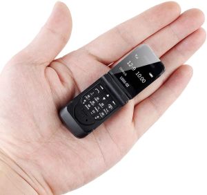 MD Long-CZ J9 World Mini Smallest Flip Mobile Phone Unlocked (Black)