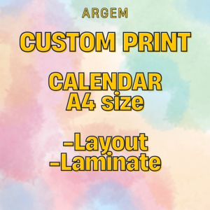 Custom Poster Calendar 2026 - Personal Business Souvenir Giveaway Laminated Calendar
