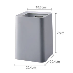 Nordic Style Square Double Layered Garbage Can for Living Room And Bedroom Cute Girl Heart Home Decor Waste Bin Storage Bucket