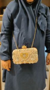Waiwai Tas Pesta Wanita Dompet Kondangan Seserahan Party Bag Selempang Unik Mewah Berkilau 18104