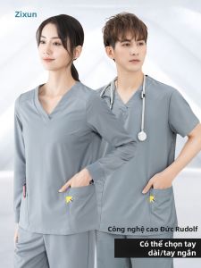 ZIXUN | Surgical Scrub Suit Short & Long Sleeve Cotton Isolation Workwear Set