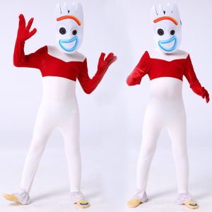 Toy Story Forky Cosplay Costume Tight One-Piece Suit for Kids Performance Clothing Comfortable Flexible Kids Outfit