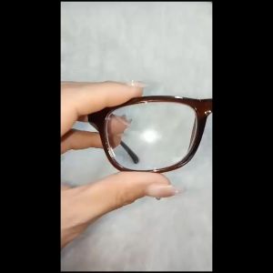 Kacamata Super Fokus Baca Rabun Dekat Khusus Mata Melihat Dekat Tidak Jelas Ready Ukuran +1.00 s/d +3.00 Frame Coklat Full Rim Kotak Cocok Untuk Pria Wanita - BISA COD