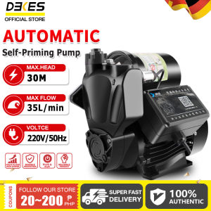 DEKES Automatic Booster Pump 220V Smart Self-Priming Pump Mute Intelligent Automatic Pump Hot Cold Water Water Pump Heavy Duty High Suction Booster Pump Household high-lift Jet Pump Booster Pump Water Pressure Power Water Pumps