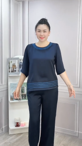 ĐỒ BỘ Trυng NIÊN CHẤT LỤA NGỌC TRAI CAO CẤP THANH LỊCH SANG TRỌNG TINH TẾ DÀNH CHO QUÝ CÔ