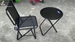 [CHÍNH HÃNG]Ghế dù xếp inox và bàn trà chanh Qui Phúc cao cấp ghế dù câu cá ghế xếp du lịch ghế dù đi câu ghế cafe