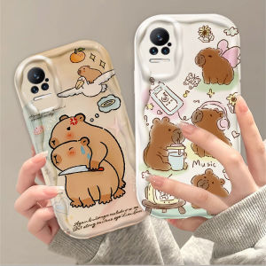 Xiaomi Civi1s Phone Case Capybara Design Full Cover Silicone Protective Shell Cute Female Style Cartoon Soft Shell Anti-Fall