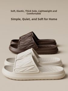 MONLEYTA | Indoor Thick Bottom Slippers Soft Non-Slip Quiet Bathrooms Lightweight Couples Summer Home Use Men Women EVA Flat Sandals