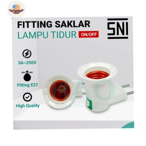 Lampu Fitting Tidur/Lampu colok On/Off