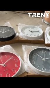 TRENY 1pc Large Wall Clock For Living Room Decor Modern Wall Clock For Bedroom Home Decor Battery Operated Clock For Dining Room Office Decor