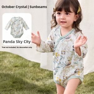 SHI YUE JIE JING | Cotton Long Sleeve Baby Onesie
