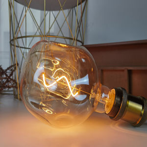 Edison Stone LED Light Bulb Spiral Dimming Indoor Home Decorative Lighting Unique Shape Personalized Style Non Intelligent Control
