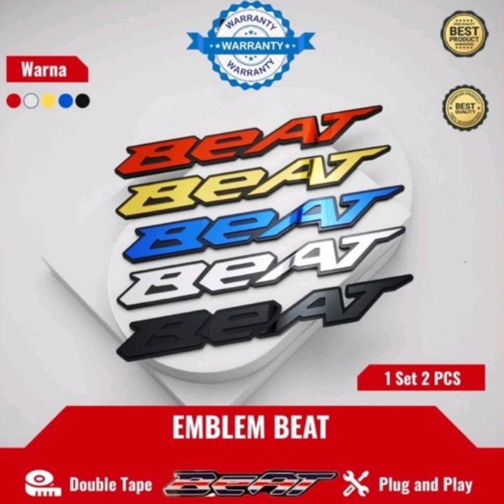 Logo Emblem BEAT Emblem Timbul 3D Motor HONDA BEAT | Lazada Indonesia