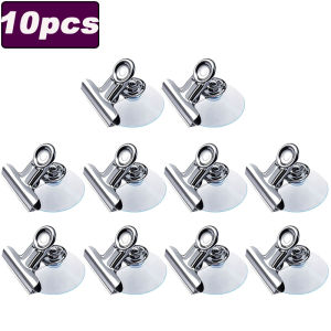 1/10pcs Suction Cup Clip Hook Clamp for Window Office Door Multi-function Mall Store Smooth Surface Advertising Sucker Clips