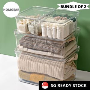 Storage Organizer Container Box Acrylic with Lid