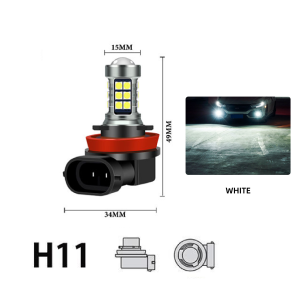 KEVANLY | 2Pcs Car Fog Lamp H11 Led Lamp 9005 HB3 9006 HB4 H9 H8 White Yellow Ice Blue Red Car Led Super Bright Day Driving Running Light