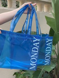 ถุงพีวีซี ถุงช้อปปิ้ง ถุง PVC กระเป๋าใส กระเป๋าพีวีซี สินค้าอยู่ในไทยพร้อมส่ง ราคาต่อ 10 ใบ ขายส่ง ถุงใส กระเป๋าช้อปปิ้ง