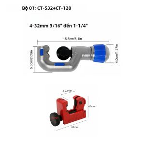 Bộ Dụng Cụ Cắt Ống Đồng Hạng Nặng Kèm Dụng Cụ Cắt Ống Nhỏ Cho Đồng Nhựa Nhôm Đồng Thau Thép Không Gỉ - Dụng Cụ Ống Nước