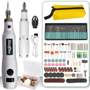 3 Speed USB Cordless Rotary Tool Dremel DIY Mini Drill Engraving Pen Electric USB Mini Wireless Drill With Accessories Set