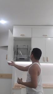 pull down dish rack pull down pantry basket pull down kitchen organizer pull down plate rack 50cm 60cm 70cm 80cm cabinet size