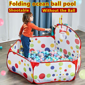 1.2m Tent for Kids Foldable Playing Home for Kids Ocean Ball Pool Baby Playpen Basketball Tent(no Ocean Ball)