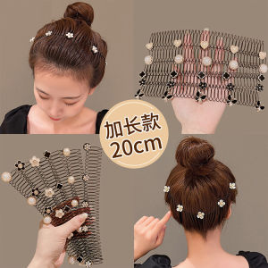 Ready Stock 1PCS Camellia Flower Broken Hair Comb Clip Women Hair Accessories Bangs Clip Back Head Headdress Broken Hair Finishing Tools