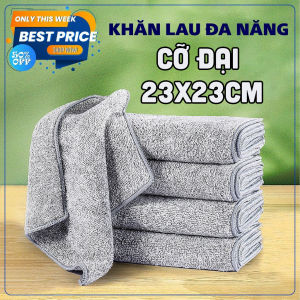 Combo Sỉ 10/20 Khăn Lau Đa Năng Xám Ghi Lau Chén Bát Dĩa Lau Tay Lau Bếp Mềm Mịn Thấm Hút
