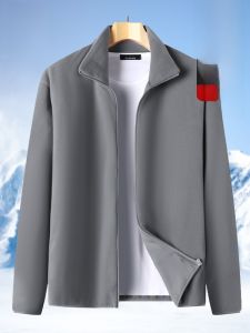 ROMON | Loose Fit Casual Mens Jacket Lormen Autumn New Style Home Leisure Outerwear Top Middle-Aged Dad Coat Fashion Urban Style