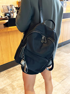 Lightweight Oxford Cloth Double Shoulder Bag for Women 2024 Winter New Fashion Versatile Travel Backpack Ideal for Commuting And Class