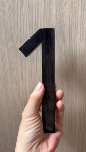 Số 17cm Số màu đen số decor số nhà cổ điển số nhà kim loại số phòng số nhà 4D