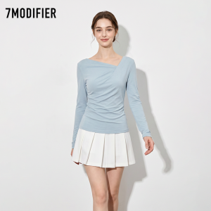 7.Modifier | Áo Thun Dài Tay Thời Trang Cổ Xéo Ôm Eo Giúp Gầy Cho Phụ Nữ