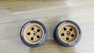 4pcs 68mm Rubber Tire Wheel Tyre 12mm Hex for Tamiya TT01 TT01E TT02 TT02B TA06 XV01 XV02 PTG-2 1/10 RC Racing Car Upgrade Parts