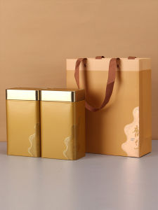 Hộp Đựng Trà Đỏ Bằng Sắt Hộp Đựng Trà Nửa Cân Hộp Quà Tặng Đựng Trà Cổ Thụ Trà Đỏ Yunnan Dianhong Hộp Đựng Trà Trà Trung Quốc