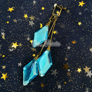 Disney Twisted Wonderland Little Mermaid Floyd Jade Hoa Tai Hình Con Rồng Xoắn Ốc Cosplay Phụ Kiện Trang Sức Cosplay Hoa Tai