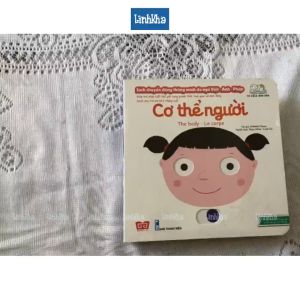 Sách chuyển động tương tác đa ngữ Việt Anh Pháp - The body - Cơ thể người - Đinh Tị