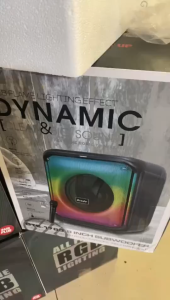 BTS-1783 8-Inch Colorful LED Light Karaoke Bluetooth speaker Portable Rechargeable Super