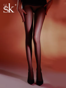 SK | Seductive Ultra-thin Plus Size Transparent Black Pantyhose