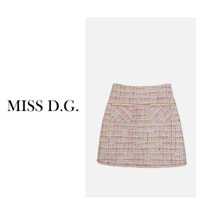 Bộ Váy Ngắn Phong Cách Pháp Thời Trang Mùa Thu Hai Mảnh Miss DG Cho Phụ Nữ Từ 25 Đến 35 Tuổi Chất Liệu Polyester