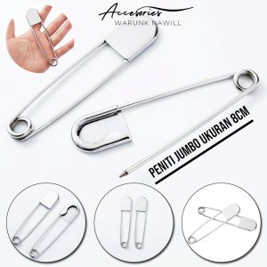 1pcs Peniti Jumbo Uk 8CM Peniti Kasur Sprei Besar Stainless Steel