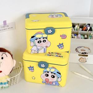 Portable Durable Cartoon Storage Box Multifunctional Handheld Medicine Box Utility Bucket New Year Gift Storage Organizer