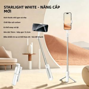 HOOYS | Gậy Tự Sướng Mini Di Động Tích Hợp Chân Máy Giá Đỡ Ảnh Bằng Nhôm Cầm Tay Hỗ Trợ Bluetooth Lý Tưởng Cho Du Lịch Và Vlog Trên Điện Thoại Thông Minh