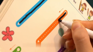 ONE-M386 Mainan Edukasi Menggambar Latihan Menulis Titik Dapat Dihapus Buku Set Tracing Workbook