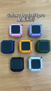Security Lock Stand Earphone Case For Samsung Galaxy Buds 4 Pro Cover Protective Shockproof With Keyring For Galaxy Buzz 4 Coque